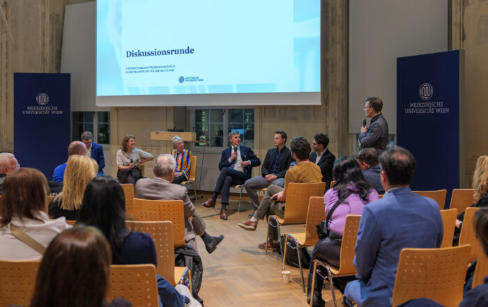 A panel discussion during an event